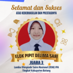 Juara 3 OSN IPA Tingkat Kabupaten Batang Tahun 2024